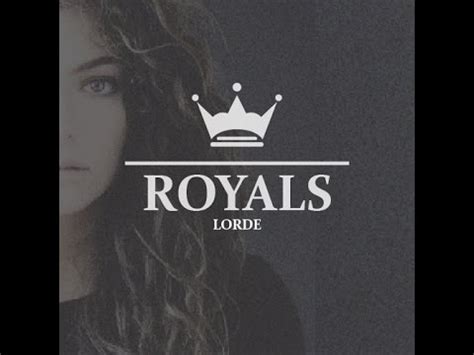 And we'll never be royals (royals). Lorde - Royals (Instrumental Remake With Lyrics) - YouTube
