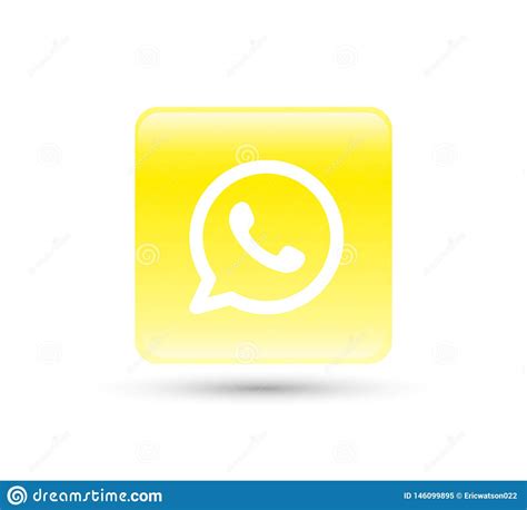 Whatsapp Logo Icon Vector With Yellow Gradient Design Illustration