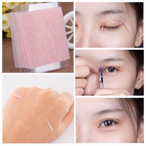 New 46PC Double Eyelid Invisible Eye Fiber Tapes Stickers With Tools