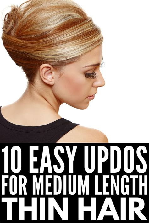 Quick And Elegant 23 Step By Step Updos For Thin Hair Thin Hair Updo