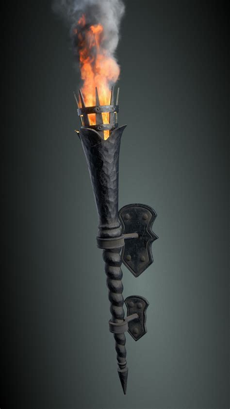 A Flaming Torch Finished Projects Blender Artists Community