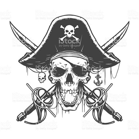 Skull Pirate Illustration Vector Id Pixels Pirate Illustration Pirate