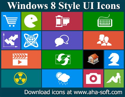 App Bar Icon Pack For The Windows 8