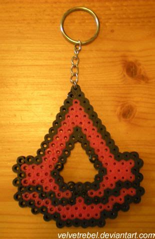 Assassin S Creed Keychain Perler Beads By VelvetRebel On DeviantART