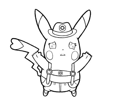 Pikachu Line Drawing At Getdrawings Free Download