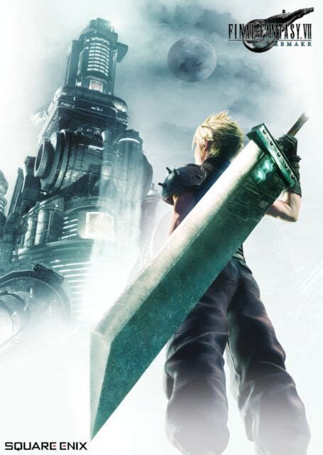 Final Fantasy Vii 7 Remake Poster 24in X 17in Free Shipping Ebay