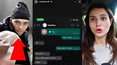 Central Cee Girlfriend Tells Him Not To Release This Song Youtube