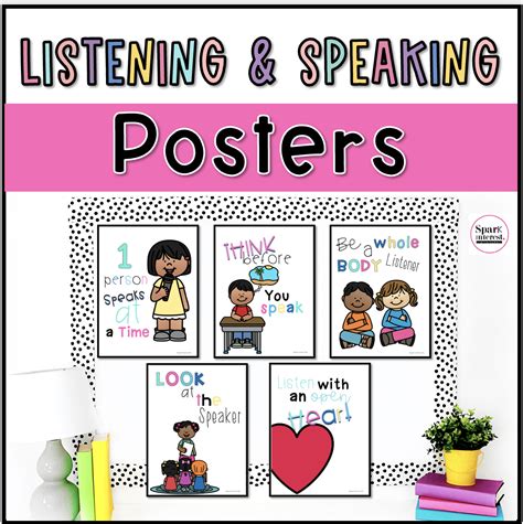 Classroom Posters Rules For Listening And Speaking