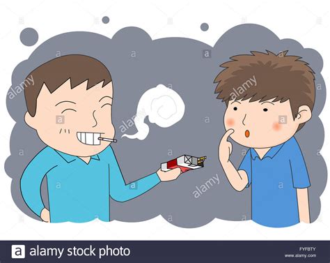 Smoking Addiction Cartoon Stock Photos And Smoking Addiction Cartoon