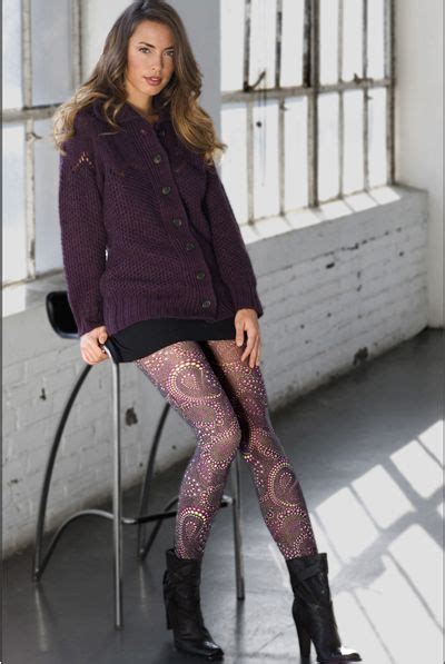 Dotted Paisley Fashion Autumn Fashion For Teens Printed Tights