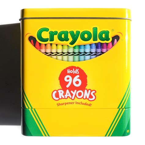It Looks Like A Crayola Crayon Box And Comes With A Sharpener Crayon