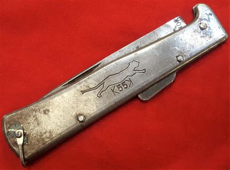 Sold At Auction Ww1ww2 German Army Knife K55k By Mercator ‘black Cat