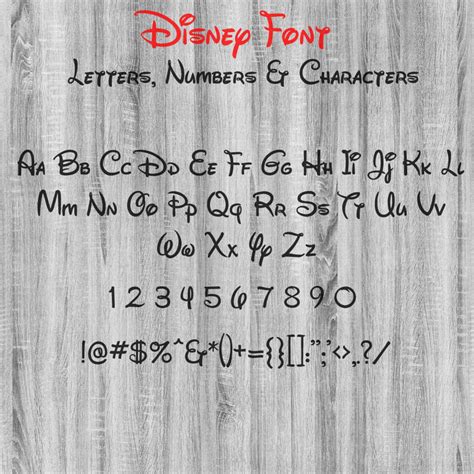 Disney Font Svg Disney Font Ttf Disney Alphabet Svg Disney Etsy