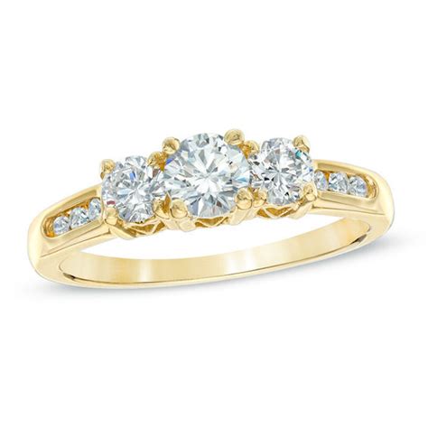 00 get it as soon as thu, jul 15 1 CT. T.W. Diamond Past Present Future® Engagement Ring in 14K Gold | Round | Wedding | Zales