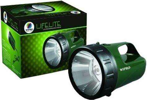Wipro Lifelite Led Rechargeable Torch Torches Price In India Buy Wipro Lifelite Led