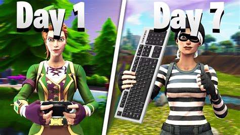 This guide will help you to emulate controller with keyboard. 1 WEEK Controller to PC Progression! (Fortnite Controller ...