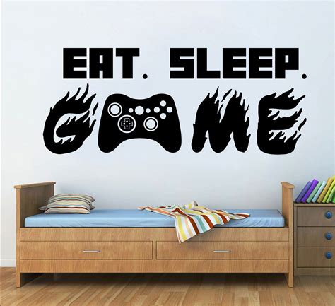 Gamer Wall Decor Custom Controller Decal Video Game Wall Etsy Decal