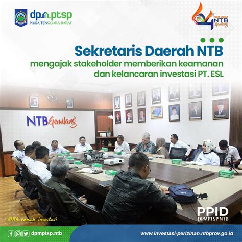 Sekretaris Daerah Ntb Mengajak Stakeholder Memberikan Keamanan Dan