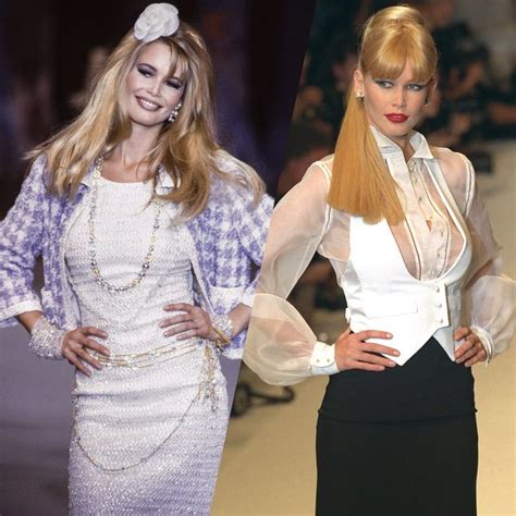 Mannequin Star Des Ann Es Retour Sur Les Plus Beaux D Fil S De Claudia Schiffer Claudia