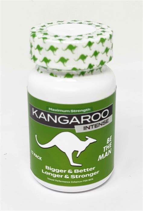 kangaroo intense be the man sexual enhancement 12 pills bottle