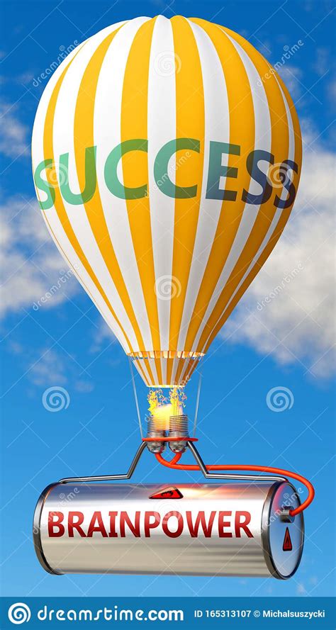 Brainpower And Success Pictured As Word Brainpower On A Fuel Tank And