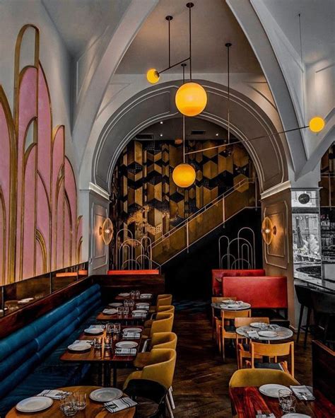 Oretta Restaurant Toronto Miami Art Deco Space Restaurants Staircase