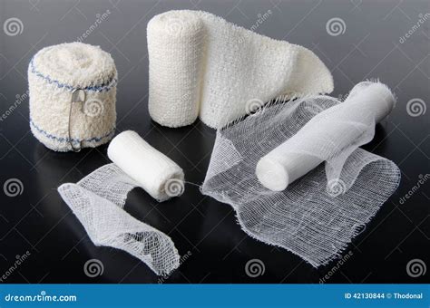 Different Rolls Of Medical Bandages Stock Photo Image Of Gauze