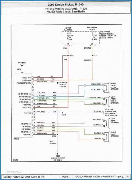 2004 Dodge Neon Car Stereo Wiring Diagram