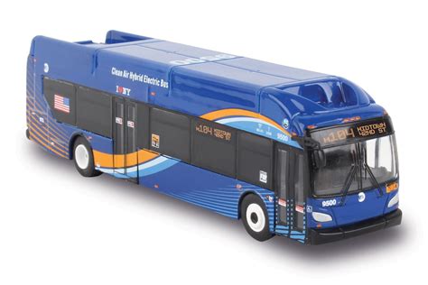 Mta New Flyer Xcelsior Transit Electric Hybrid Bus Blue Daron Ny2050