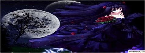 Dark Anime Girl Cute Facebook Timeline Cover Facebook Covers Myfbcovers