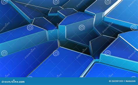 3d Render Voronoi Fracture Stock Illustration Illustration Of Fracture