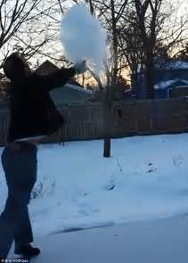 Idiots Try And Make Boiling Water Into Snow And Burn Themselves Daily