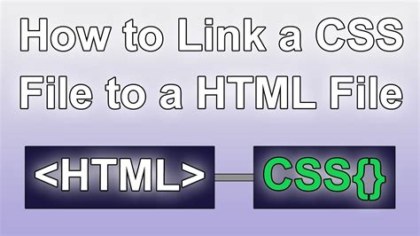How To Link A Css File To A Html File Web Tutorial Youtube