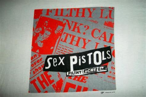 Vintage Sex Pistols Filthy Lucre Live Promo Tour T Shirt