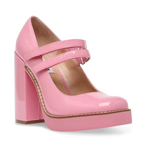 Womens Heels Steve Madden Twice Pink Patent Pink Patent ⋆ Thomas Vimare