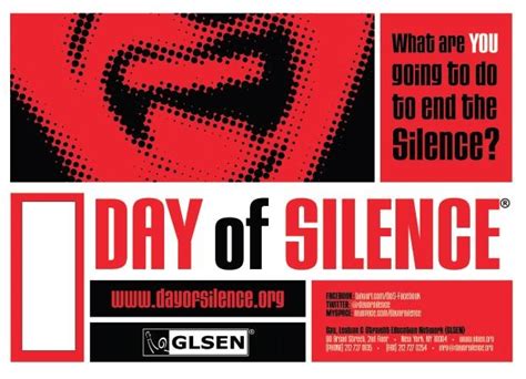 National Day Of Silence Day Of Silence Silence Finding Hope