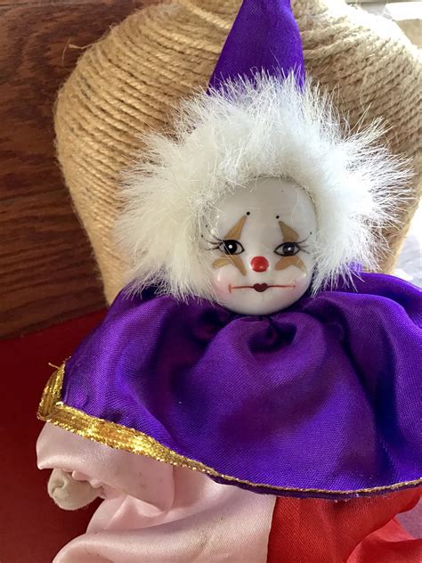 Vintage Clown Porcelain Clown Clown Doll Vintage Toys Etsy