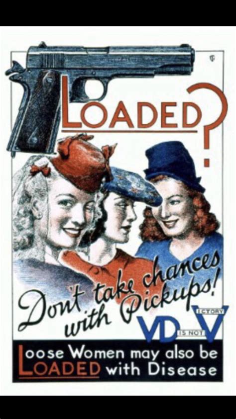 Ww2 Era Poster From The Us Warning About The Dangers Of Having Sex With Girls ‘of Easy Virtue