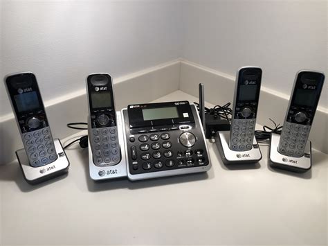 Atandt Cordless Phone 2 Line Dect 60 Digital Answering System Model