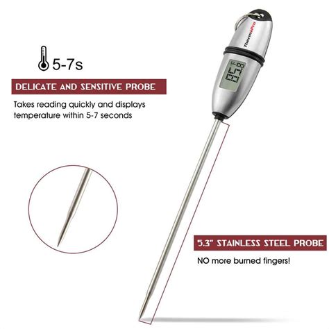 Thermopro Tp 02s Digital Instant Read Meat Cooking Probe Thermometer