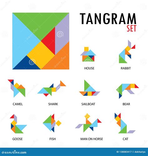 Top 104 Tangram Shapes Of Animals