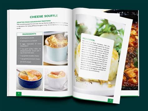Cookbook Recipe Book Layout Design With Cover Design Book Design