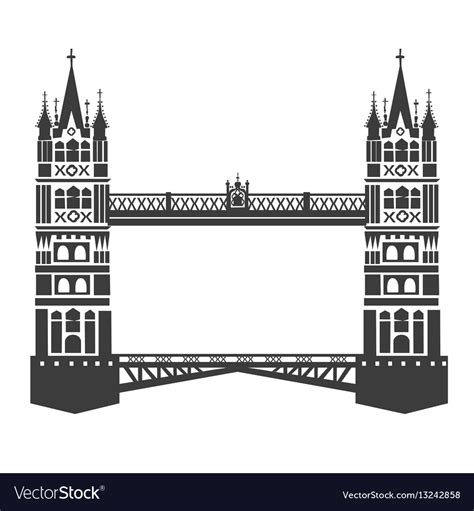 London Tower Bridge Royalty Free Vector Image Vectorstock
