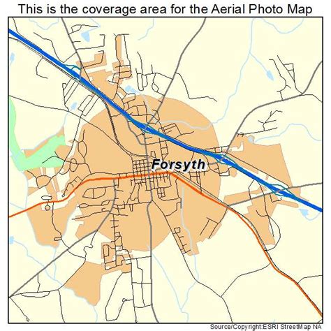 Aerial Photography Map Of Forsyth Ga Georgia