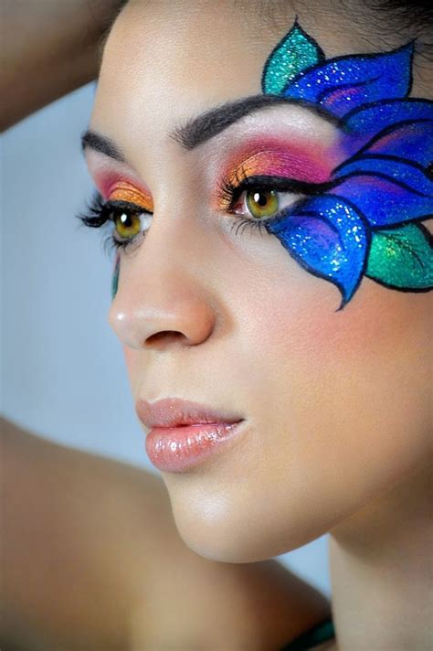 25 Coolest Floral Makeup Looks Maquillaje Artístico Maquillaje