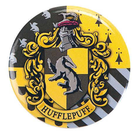 Monogram Harry Potter Hufflepuff Symbol 15 Inch Pinback Button