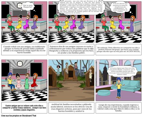 Historieta Las Cuatro Amigas Storyboard By Abac1f14