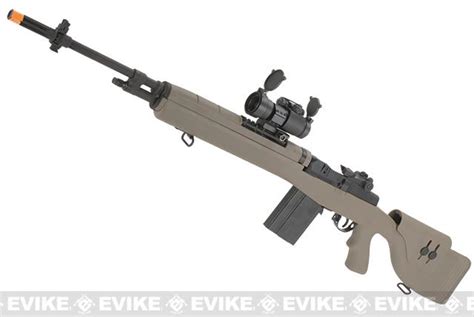 Gandp M14 Socom 16 Dmr Custom Airsoft Aeg Sniper Rifle W Red Dot Scope