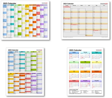 2023 Calendar With Federal Holidays