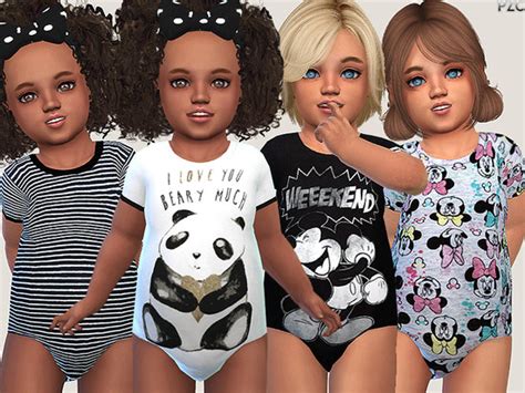 Pinkzombiecupcakes Toddler Sleepwear 020 Sims 4 Updates ♦ Sims 4